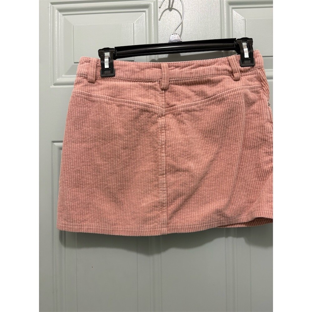 Forever 21 Skirt Womens Size S Pink Mini Button Front 5-Pocket Solid - Picture 3 of 6
